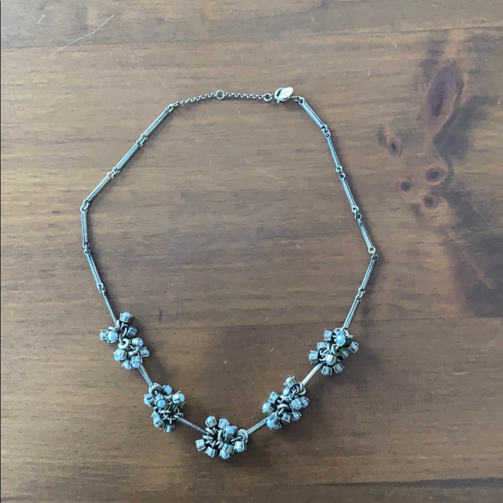 LOFT Pearl cluster necklace